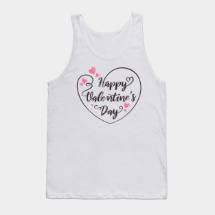 Happy Valentine's day love cute romance couple gift Tank Top